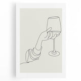 Large black and white canvas print of assorted kitchen utensils, suitable for kitchen wall art.