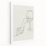 Large stretched canvas featuring a vibrant depiction of various fruits and vegetables, ideal for kitchen wall art.