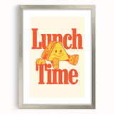 Textured abstract art print in silver frame, featuring swirling patterns in monochrome shades, suitable for bedroom decor.