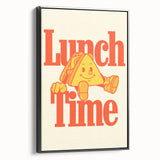 Black and white vintage poster art of a landscape painting on framed canvas, ideal for bedroom decor.