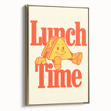 Framed canvas featuring a vintage poster art landscape with muted gold and black tones, ideal for bedroom wall decor.