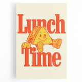 Large black and white stretched canvas featuring a stylized coffee cup, ideal for kitchen wall art.