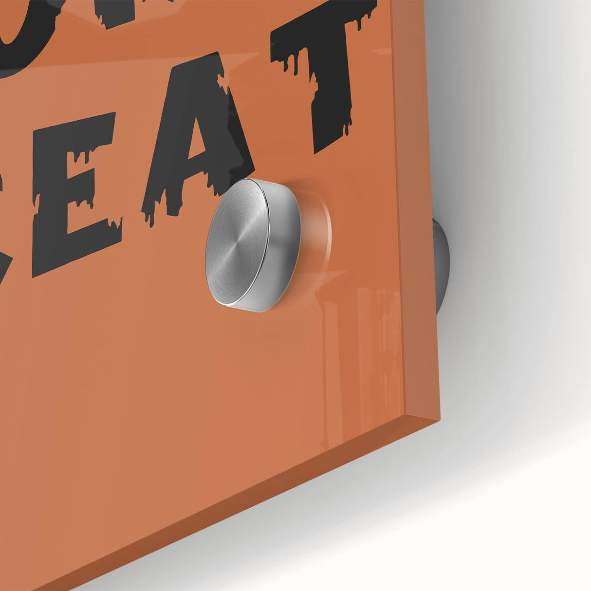 Trick or Treat Halloween Wall Art - Spooky Typography Decor