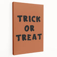 Trick or Treat Halloween Wall Art - Spooky Typography Decor