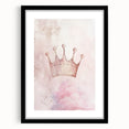 Princess Crown Girls Room Wall Art – Royal Nursery Print