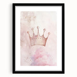 Princess Crown Girls Room Wall Art – Royal Nursery Print