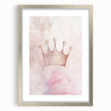 Princess Crown Girls Room Wall Art – Royal Nursery Print