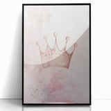 Princess Crown Girls Room Wall Art – Royal Nursery Print