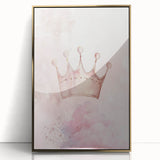 Princess Crown Girls Room Wall Art – Royal Nursery Print