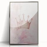 Princess Crown Girls Room Wall Art – Royal Nursery Print