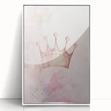Princess Crown Girls Room Wall Art – Royal Nursery Print