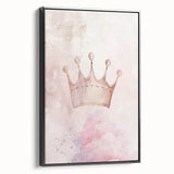 Princess Crown Girls Room Wall Art – Royal Nursery Print