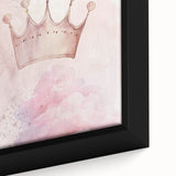 Princess Crown Girls Room Wall Art – Royal Nursery Print