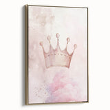 Princess Crown Girls Room Wall Art – Royal Nursery Print