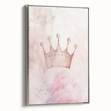 Princess Crown Girls Room Wall Art – Royal Nursery Print