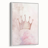 Princess Crown Girls Room Wall Art – Royal Nursery Print