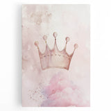 Princess Crown Girls Room Wall Art – Royal Nursery Print