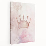 Princess Crown Girls Room Wall Art – Royal Nursery Print