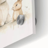 Mother & Baby Bunny Nursery Wall Art – Baby Room Decor Prints