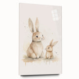 Mother & Baby Bunny Nursery Wall Art – Baby Room Decor Prints