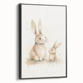 Mother & Baby Bunny Nursery Wall Art – Baby Room Decor Prints