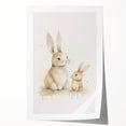 Mother & Baby Bunny Nursery Wall Art – Baby Room Decor Prints
