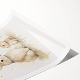 Mother & Baby Bunny Nursery Wall Art – Baby Room Decor Prints