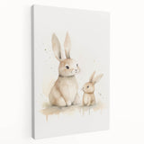 Mother & Baby Bunny Nursery Wall Art – Baby Room Decor Prints