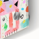 Playful Dog Kids Room Wall Art – Framed Art for Children's Rooms