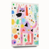 Playful Dog Kids Room Wall Art – Framed Art for Children's Rooms