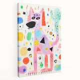 Playful Dog Kids Room Wall Art – Framed Art for Children's Rooms