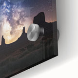 Close-up of a vibrant desert landscape acrylic artwork, showcasing warm hues of orange and yellow with intricate details, ideal for modern home decor. This piece captures the essence of arid beauty, making it a stunning focal point for any room.