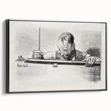 Expressive Sketch of Pool Player - Modern Art Print by George Bellows