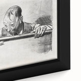 Expressive Sketch of Pool Player - Modern Art Print by George Bellows