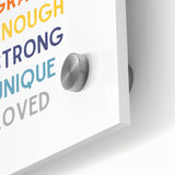 I Am Affirmation Typography Art – Motivational Wall Decor