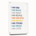 I Am Affirmation Typography Art – Motivational Wall Decor