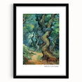 Extra large colorful abstract art print, featuring vibrant, textured brush strokes, framed in black.
