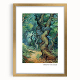 Extra large wall art featuring an abstract impressionist style with textured strokes in vibrant hues on a gold framed canvas.