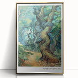 Large acrylic print of Van Gogh's impressionist artwork in a gold frame, suitable for nursery or modern decor.