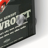 Vintage Chevrolet Car Ad Poster | Retro 1940s Auto Art