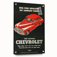 Vintage Chevrolet Car Ad Poster | Retro 1940s Auto Art