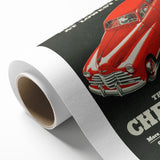 Vintage Chevrolet Car Ad Poster | Retro 1940s Auto Art