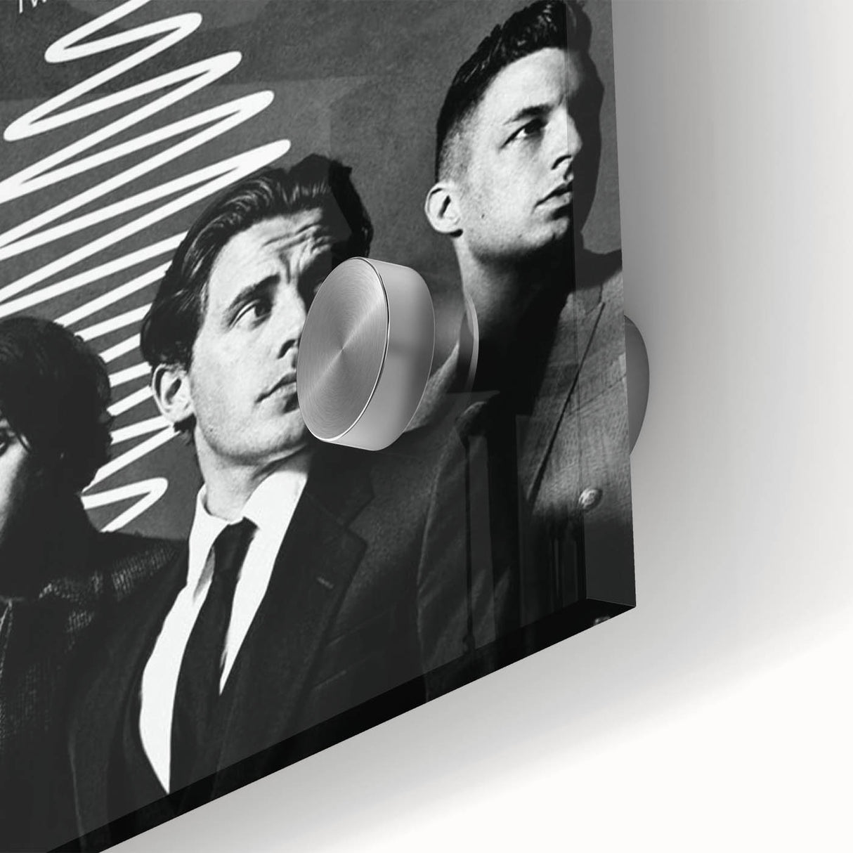 Arctic Monkeys Retro Poster – Vintage Black & White Wall Art