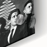 Arctic Monkeys Retro Poster – Vintage Black & White Wall Art