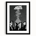 Arctic Monkeys Retro Poster – Vintage Black & White Wall Art