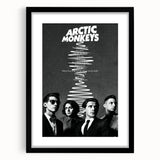 Arctic Monkeys Retro Poster – Vintage Black & White Wall Art
