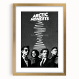 Arctic Monkeys Retro Poster – Vintage Black & White Wall Art