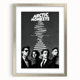 Arctic Monkeys Retro Poster – Vintage Black & White Wall Art