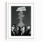Arctic Monkeys Retro Poster – Vintage Black & White Wall Art