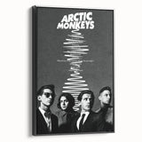 Arctic Monkeys Retro Poster – Vintage Black & White Wall Art